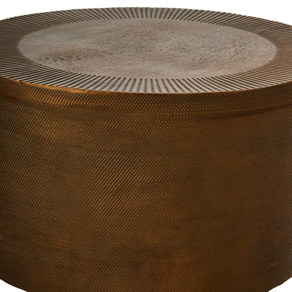 Beistelltisch BOLT STOOL in antik Bronze von Pols Potten