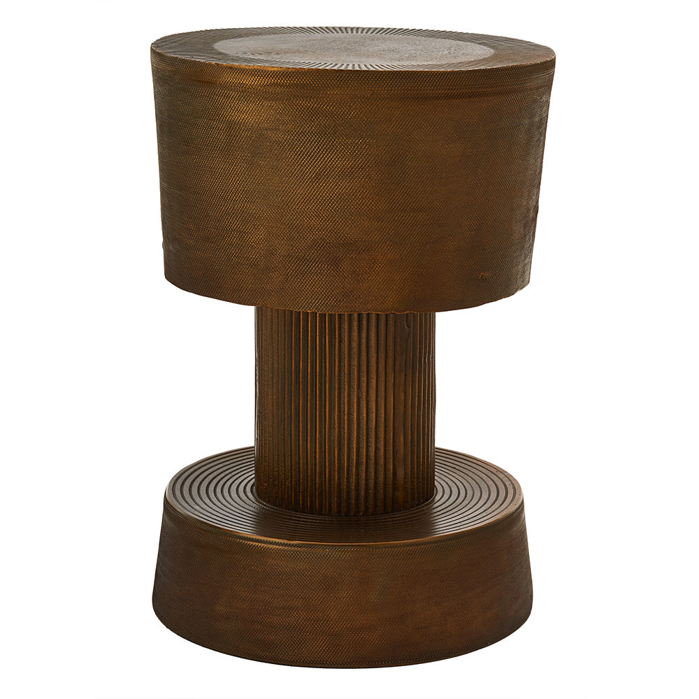 Beistelltisch BOLT STOOL in antik Bronze von Pols Potten