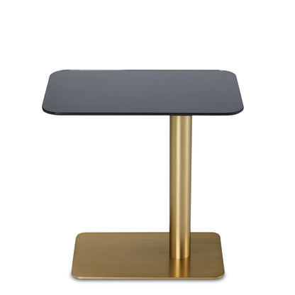 Flash Circle Table in Brass &amp; Mirrored Glass