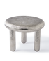 Thick Disk Side Table in silber