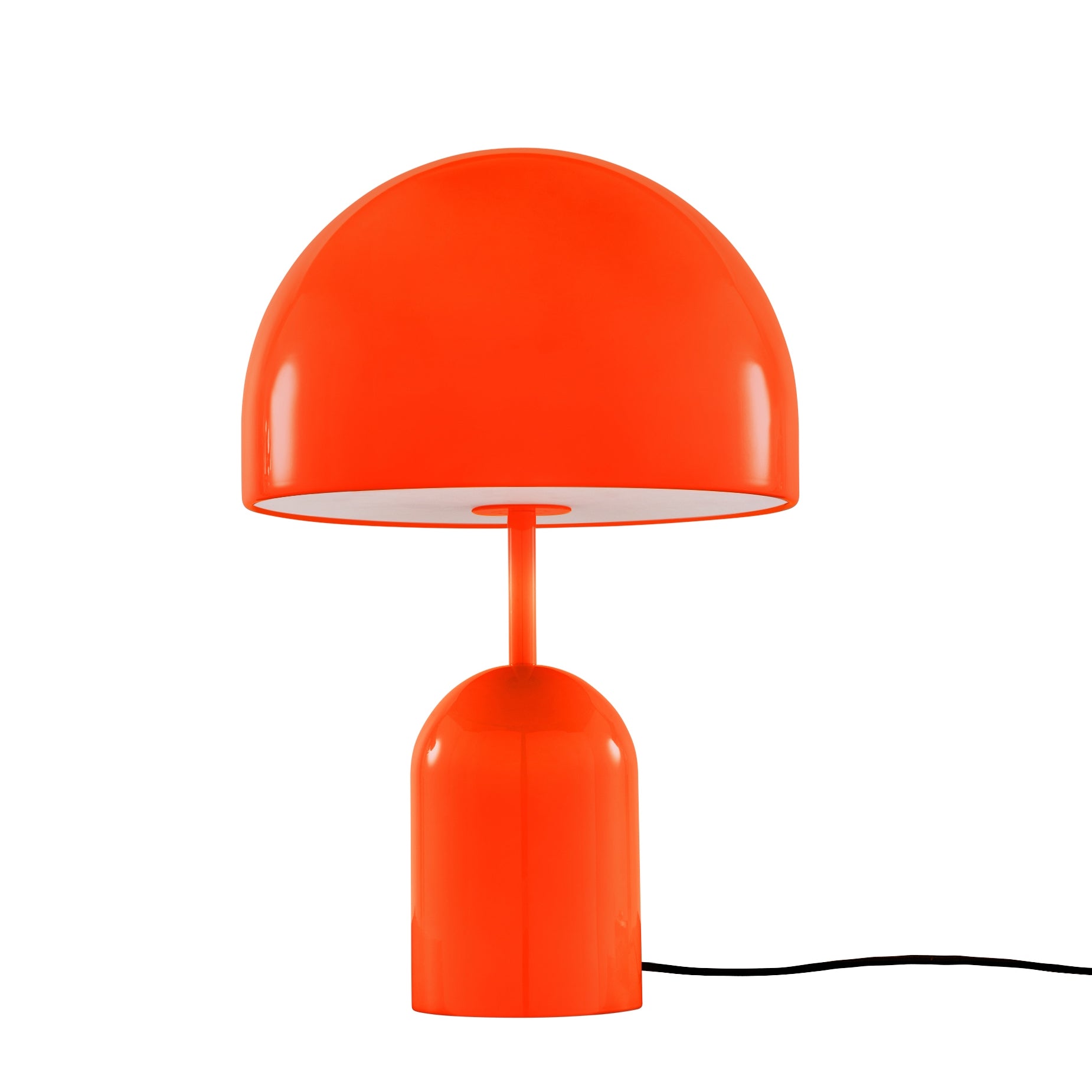 Bell Table Light in High-Gloss Fluora - Leuchte in Orange von Tom Dixon