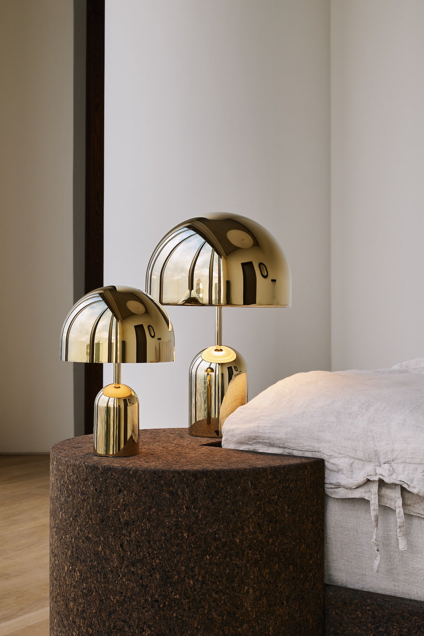 Tischleuchten hochpoliert Gold von Tom Dixon
