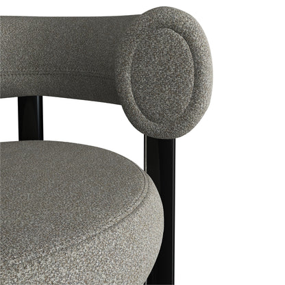 Fat 75cm Bar Stool – Bouclé Alpine Clay