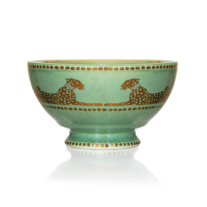 Keramik BOWL SERIGRAPHY grün-gold