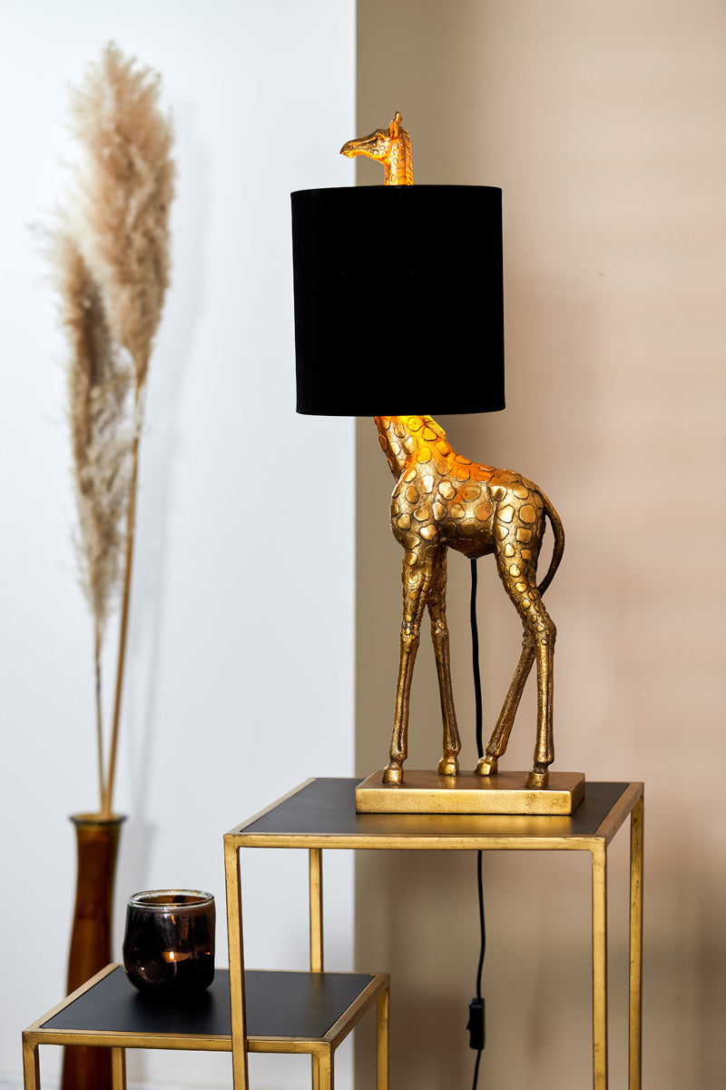 Tischlampe GIRAFFE bronze-schwarz