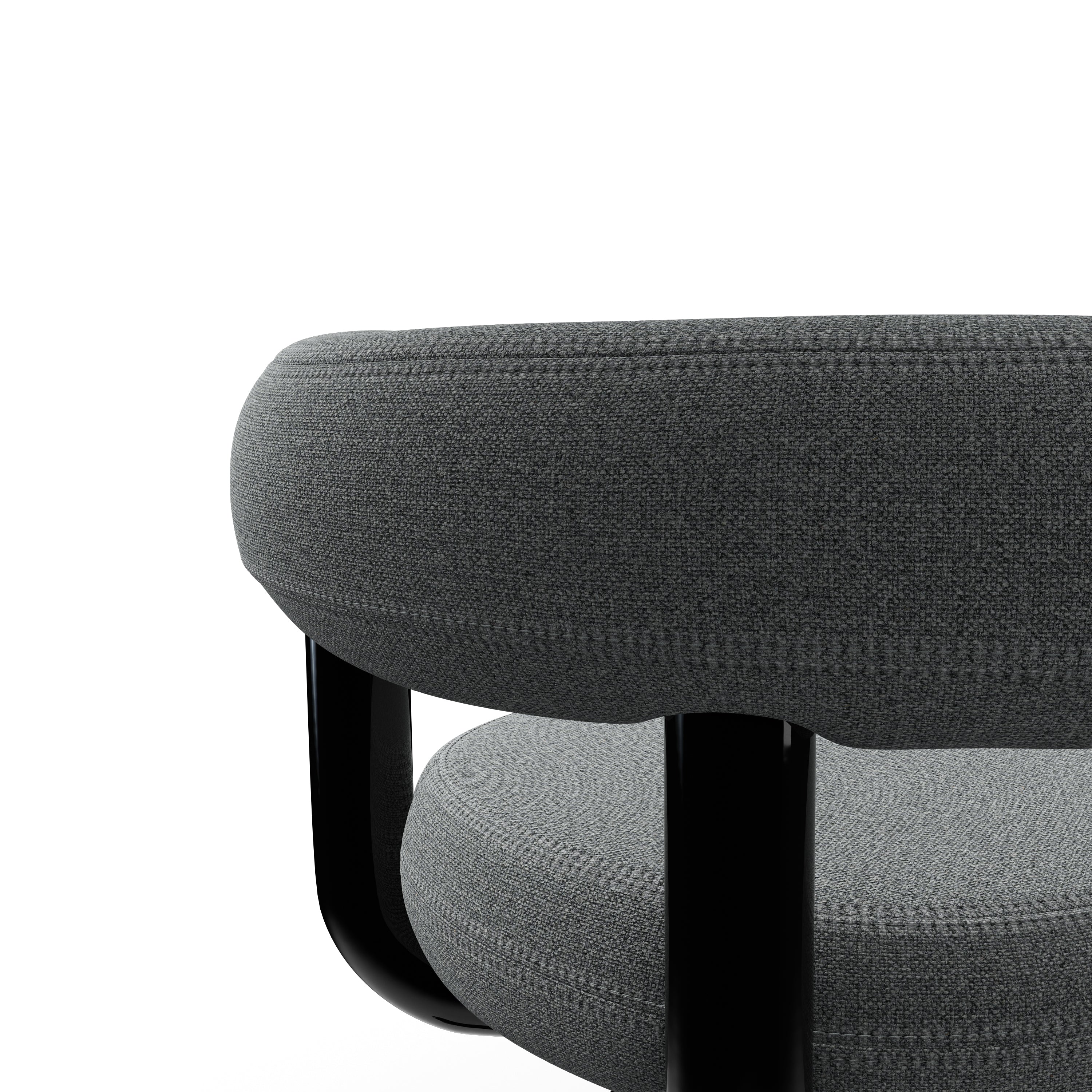Fat Work Chair – Mid Grey Stoff (Kvadrat Hallingdal 65)