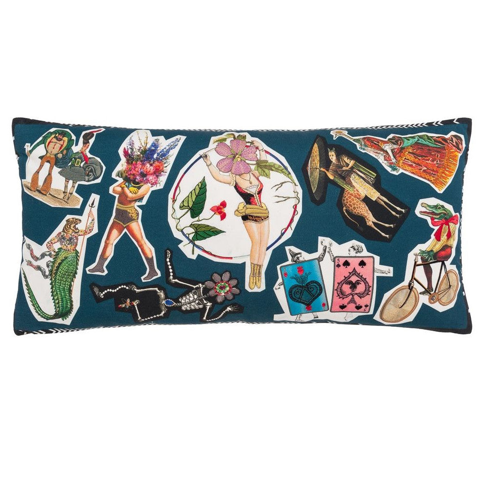 Christian Lacroix Circus Multicolore Kissen – Extravaganz im Decoupage-Stil