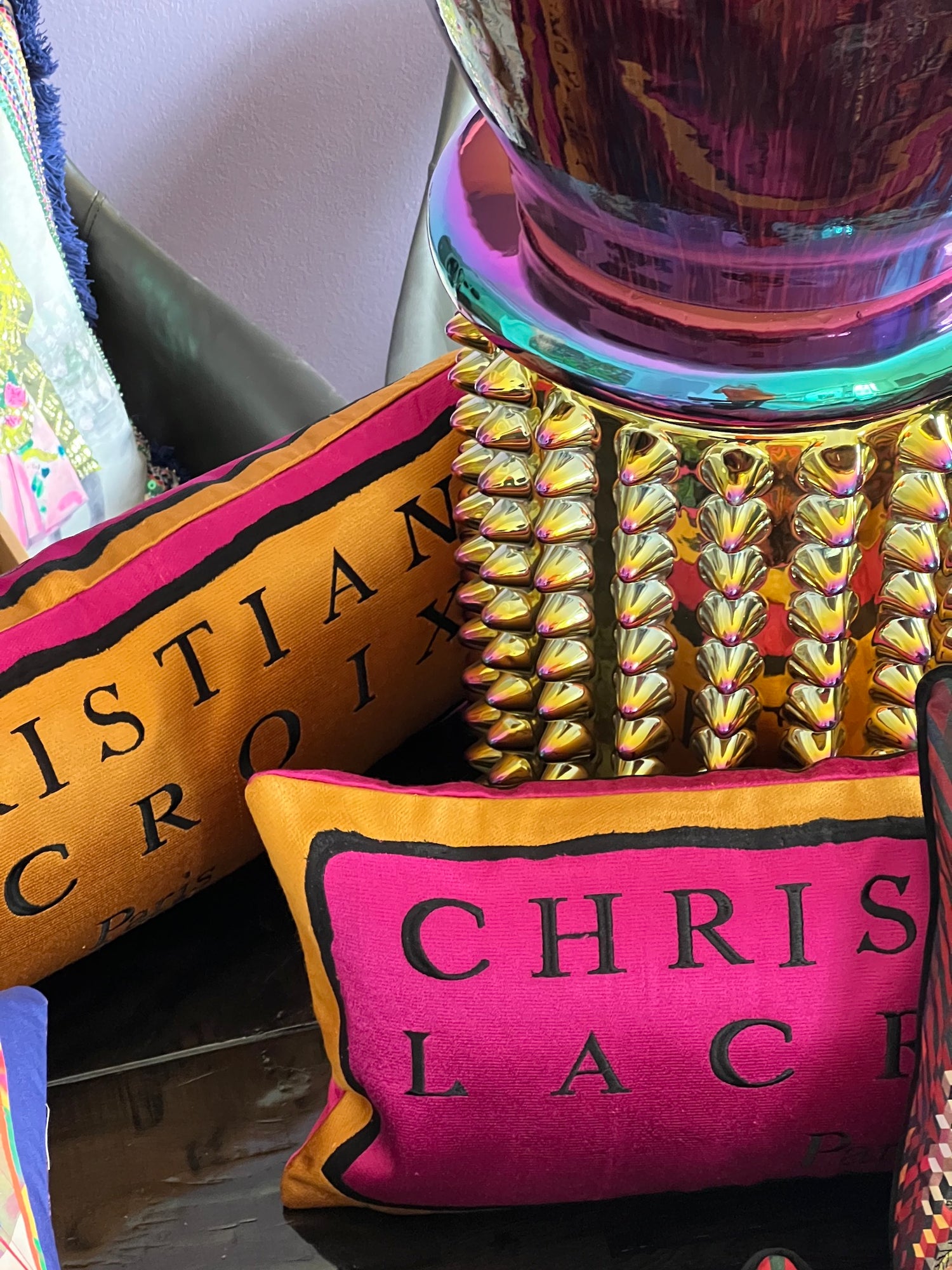 Christian Lacroix COUTURE! Rose Torero Pillow