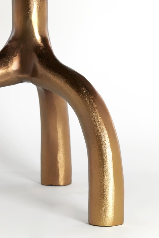 Couchtisch MELLO braun bronze Ø65x44cm