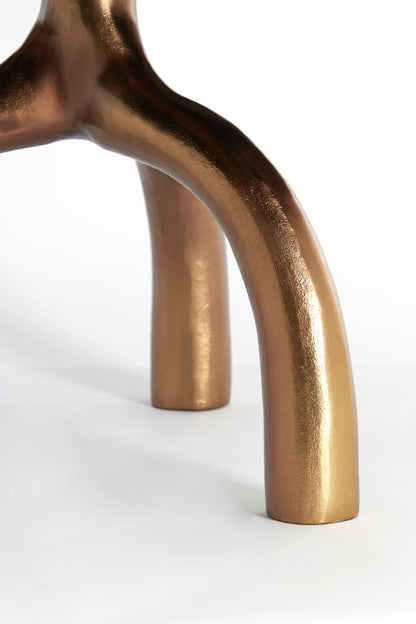 Couchtisch MELLO braun bronze Ø76x40cm