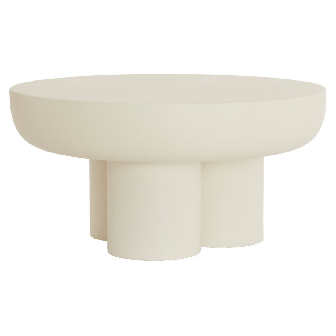 Eleganter cremefarbener Couchtisch aus MDF