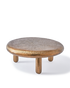 Thick Disk Coffee Table in Kupfer