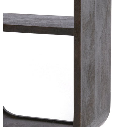 Mattes rotbraunes Highboard mit vertikaler Form