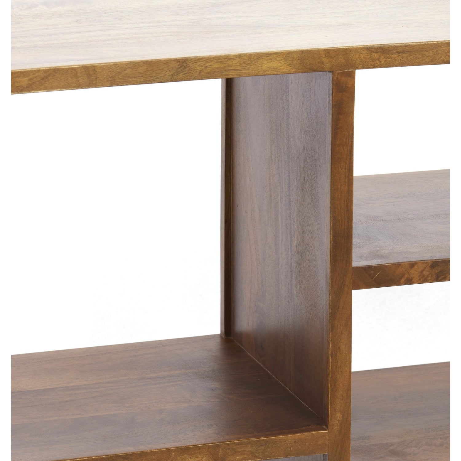 Holzsideboard in Braun mit eleganten Rundungen