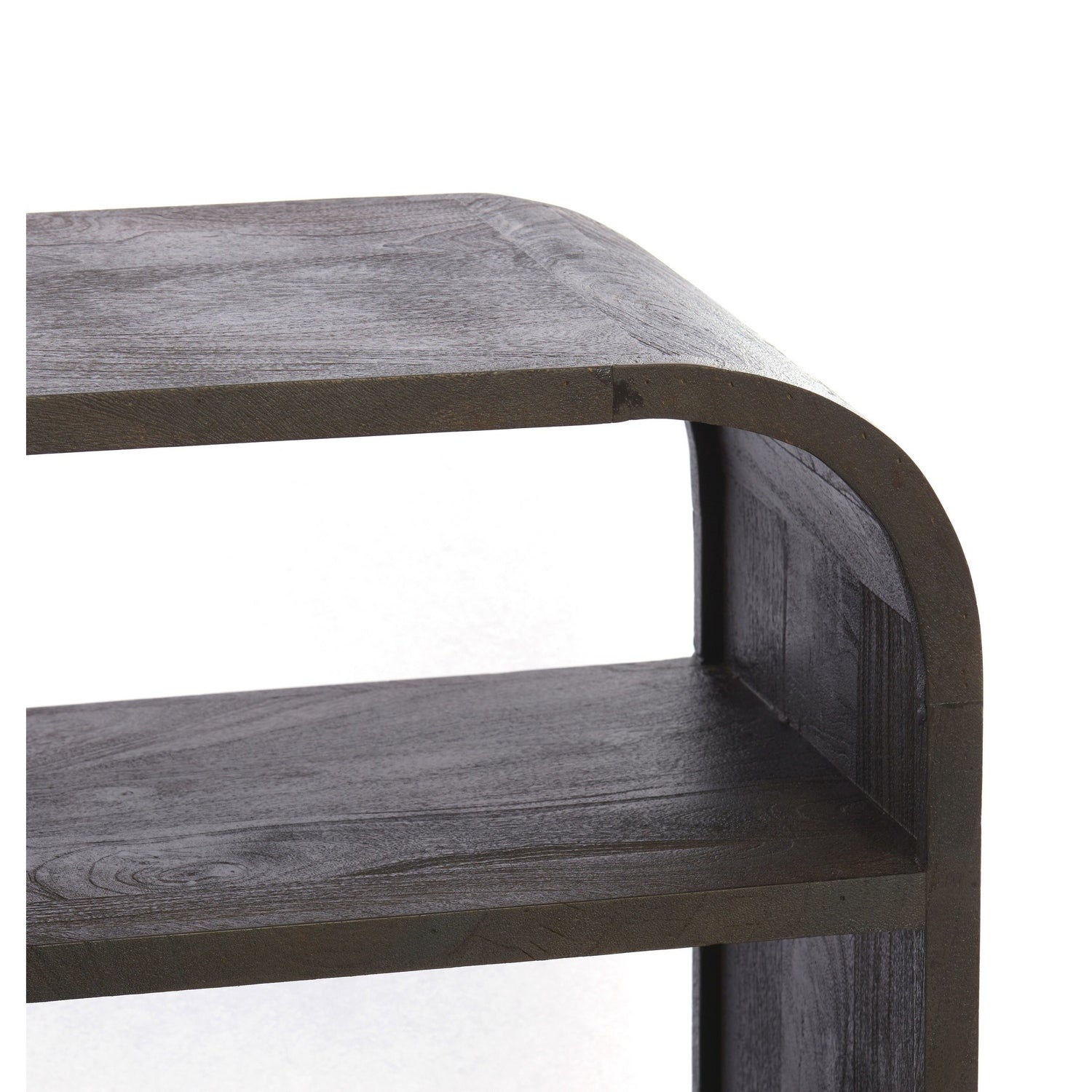 Offenes Sideboard in matt dunkel rotbraun für Wohnräume