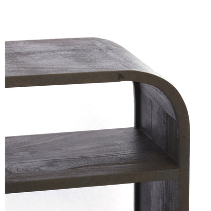 Offenes Sideboard in matt dunkel rotbraun für Wohnräume