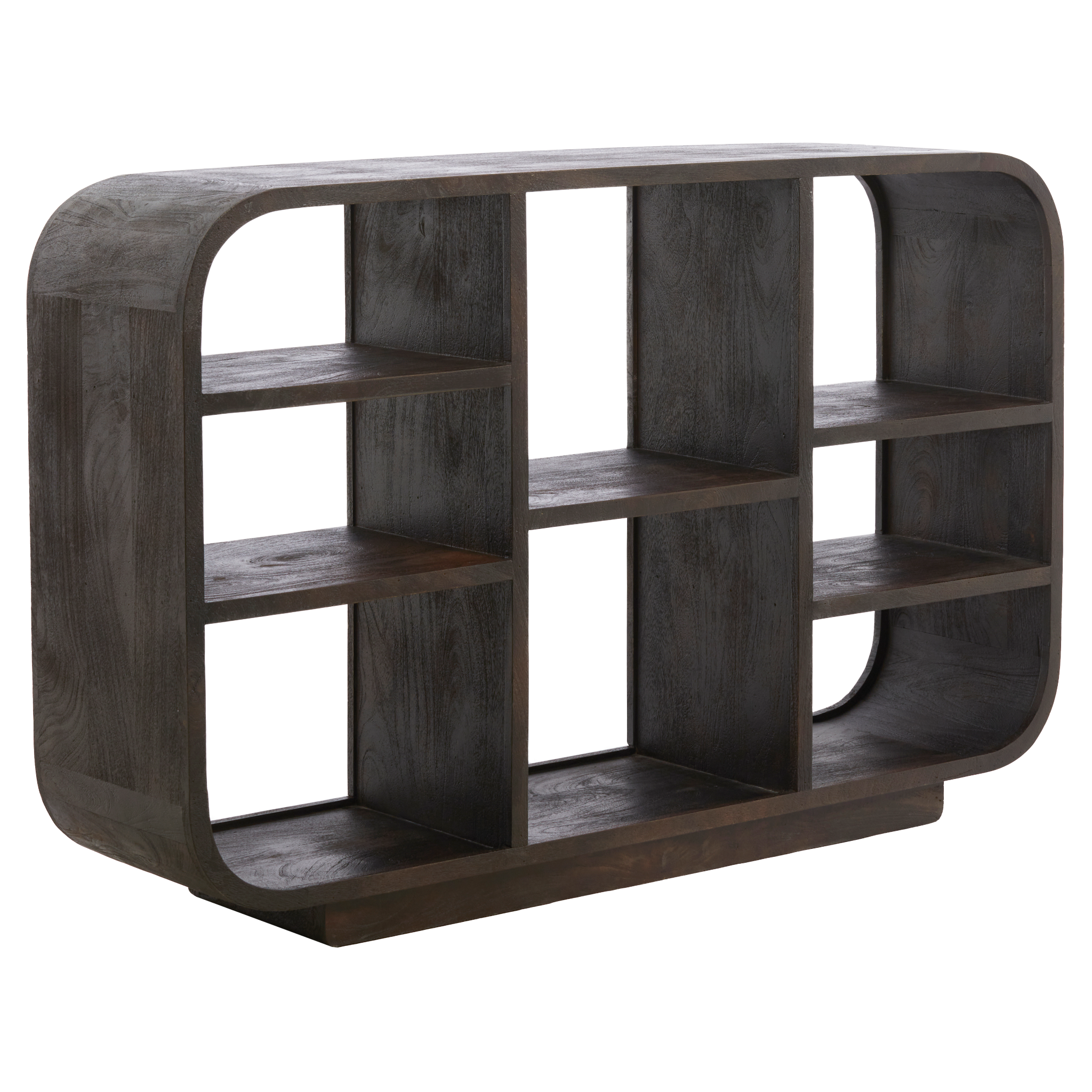 Modernes Holzsideboard in dunkel rotbrauner Mattoptik