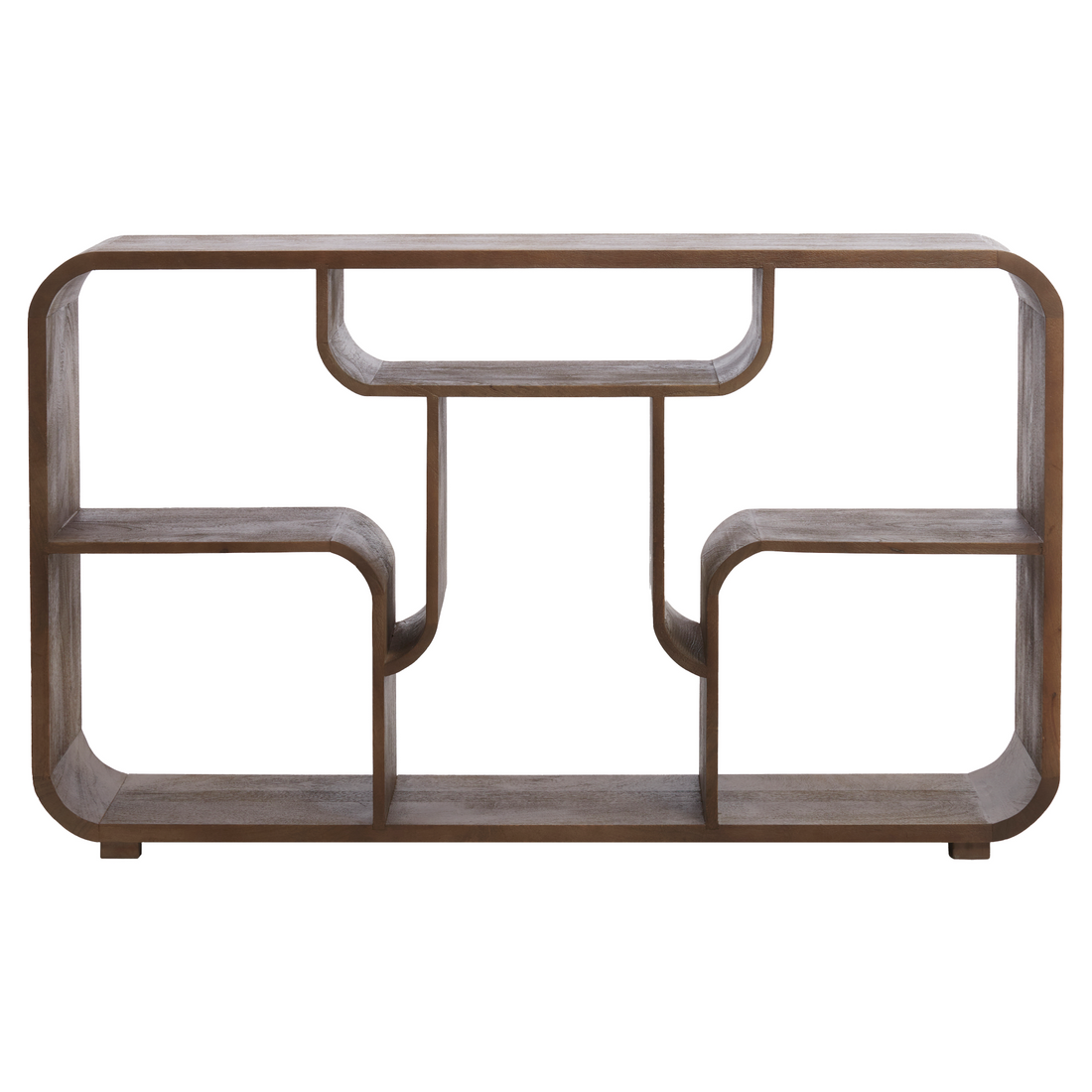 Modernes Sideboard aus Holz in grau-dunkelbrauner Optik