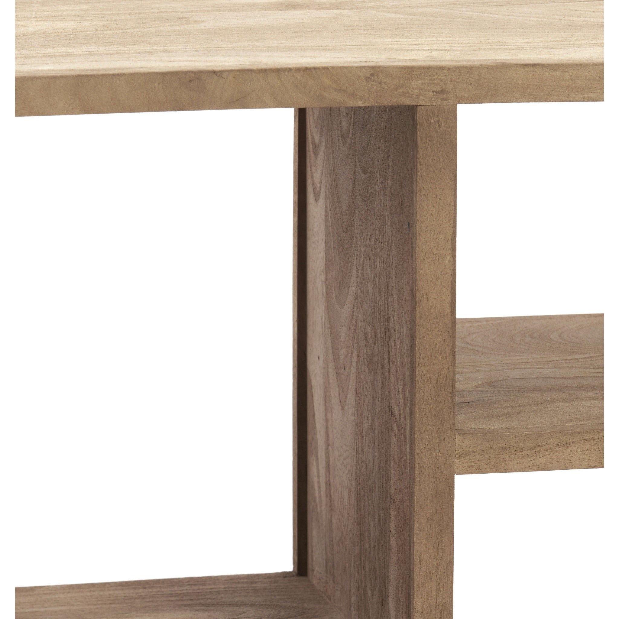 Natürliches Holzsideboard im warmen Graubraun