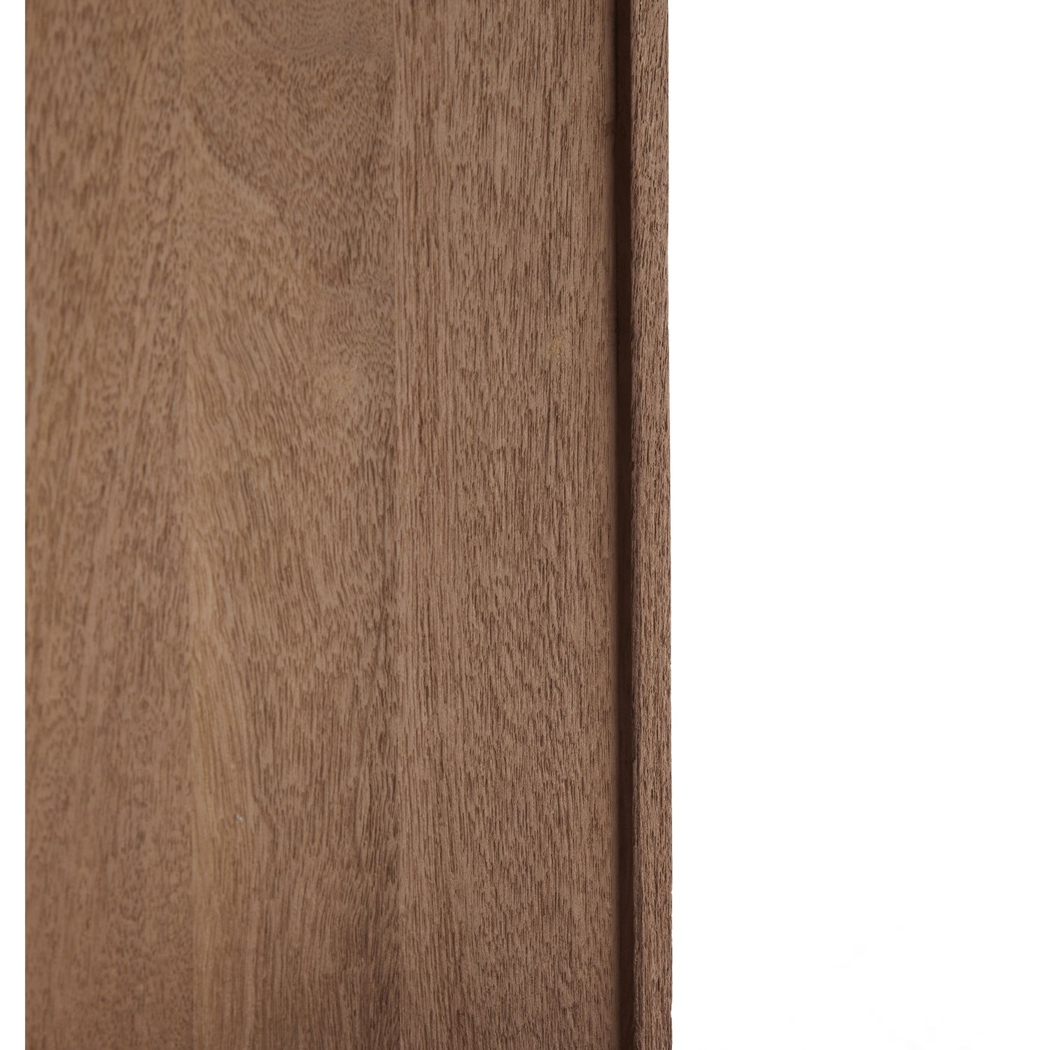 Rechteckiges Holzregal in ruhigem grau-braunem Finish