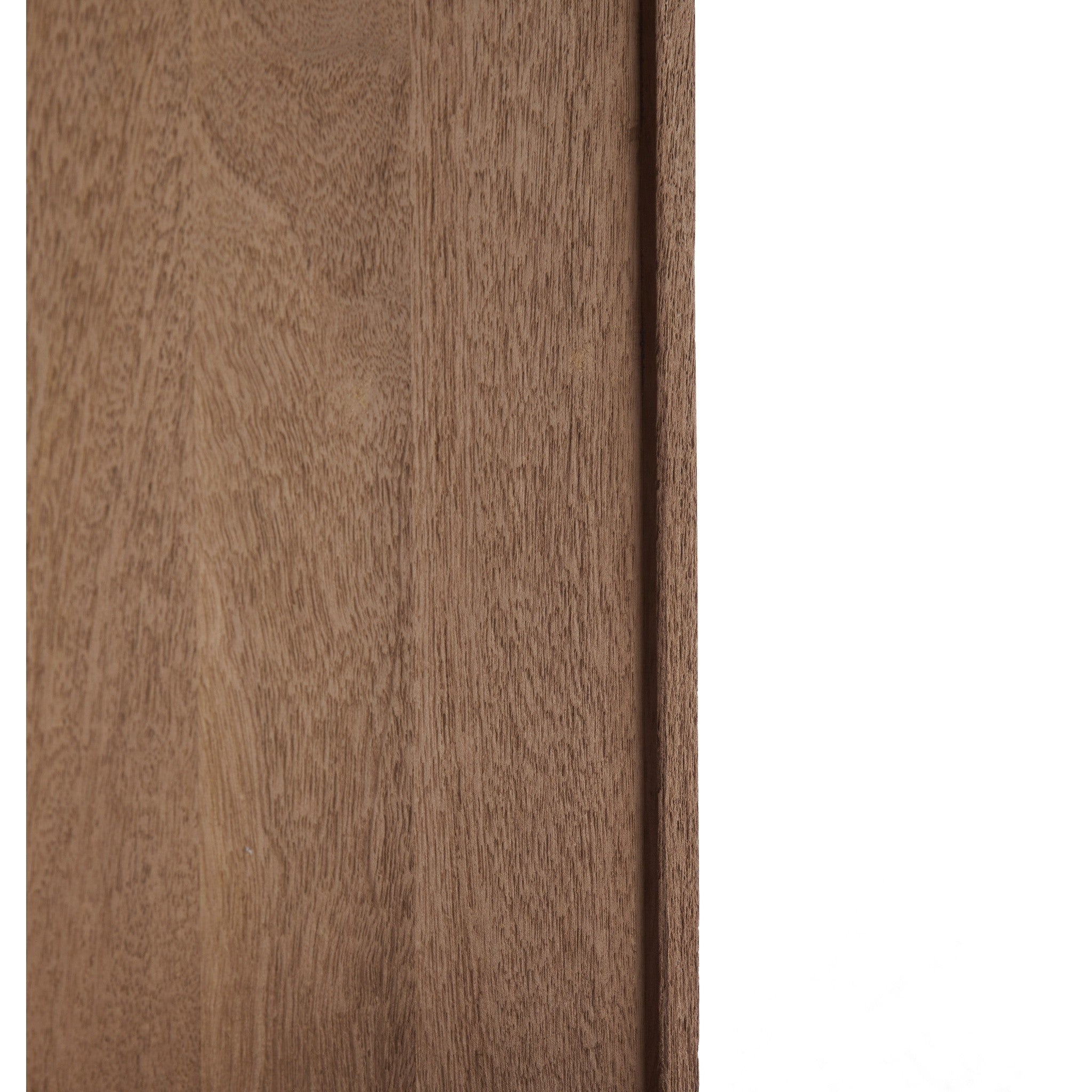 Rechteckiges Holzregal in ruhigem grau-braunem Finish