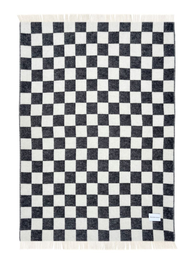 Decke Schachbrettmuster Schwarz-Weiß von Maison Deux