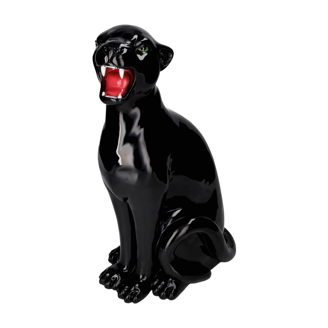 Wildkatze Dekofigur Leopard Schwarz Geschenk für Deko-Fans