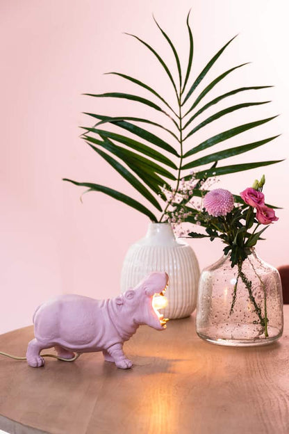 Tischlampe HIPPO rosa