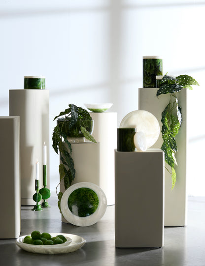 Elegante Deko-Boxen und Schalen in Gruen-Weiss – Modern Zen für dein Zuhause