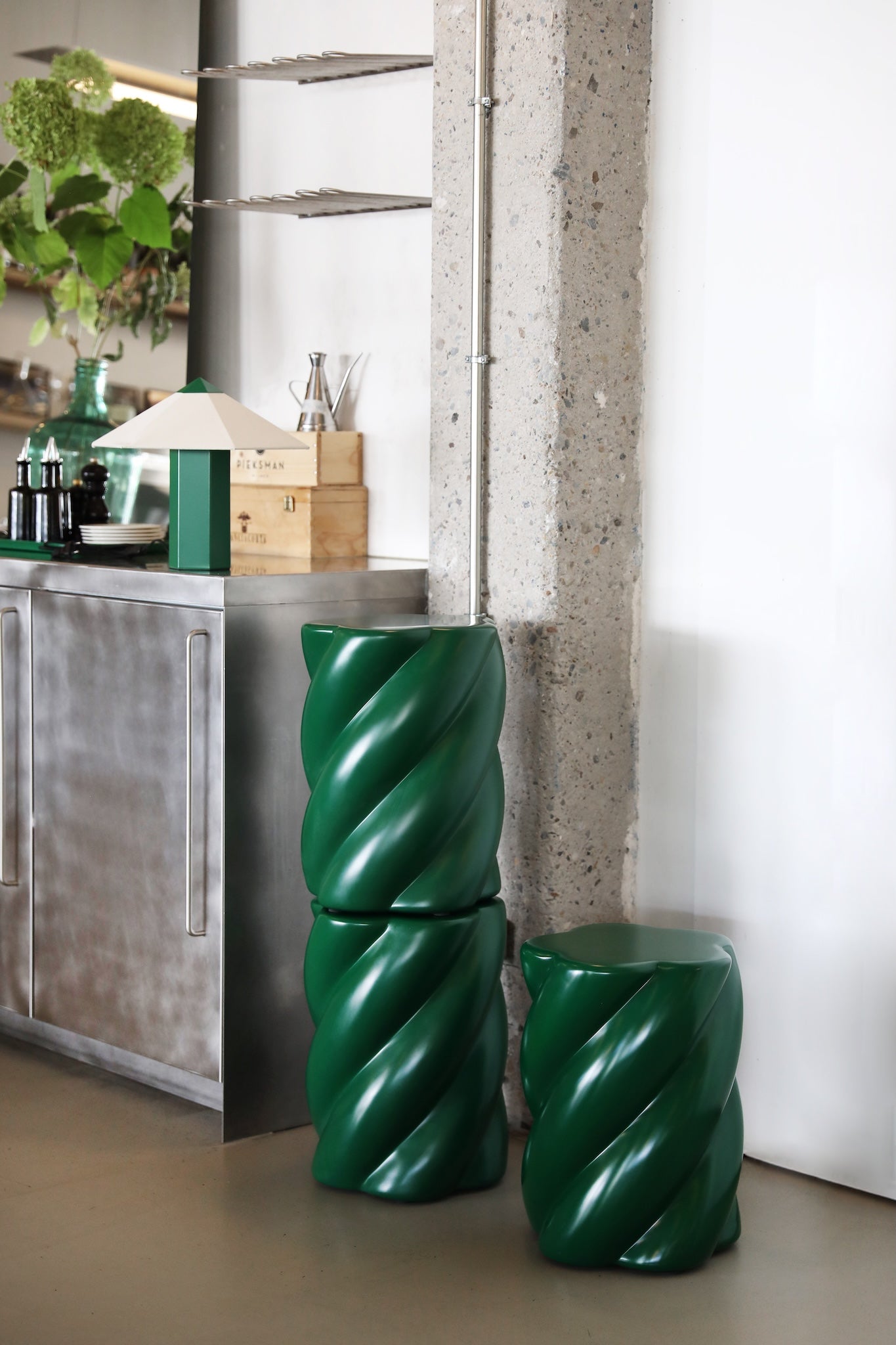 Stool Marshmallow in grün