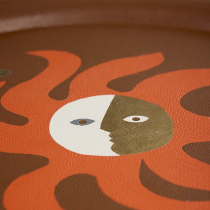 Leder-Tablett Sun aus der Playa Kollektion von Jonathan Adler