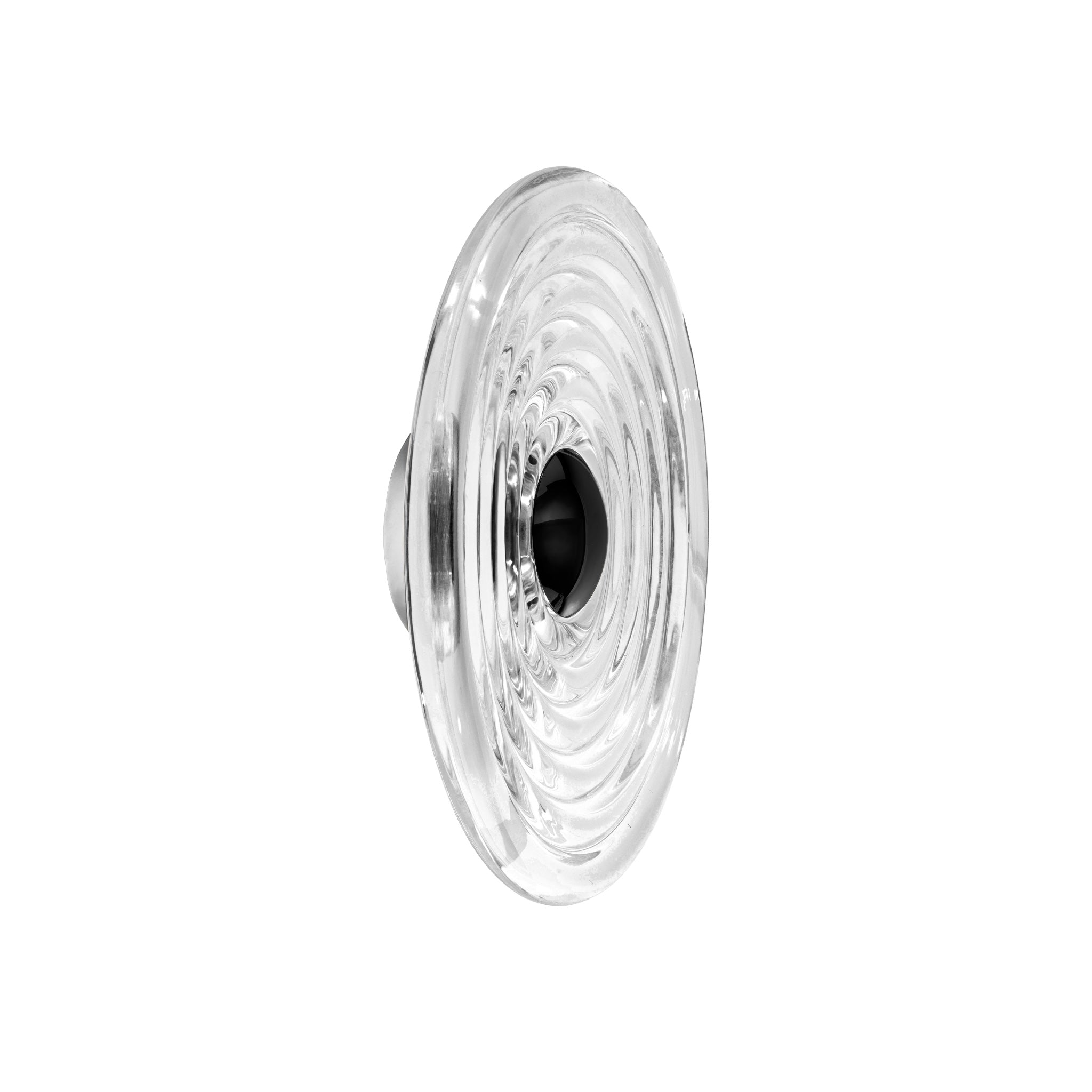 Skulpturale Wand- und Deckenleuchte aus gepresstem Glas