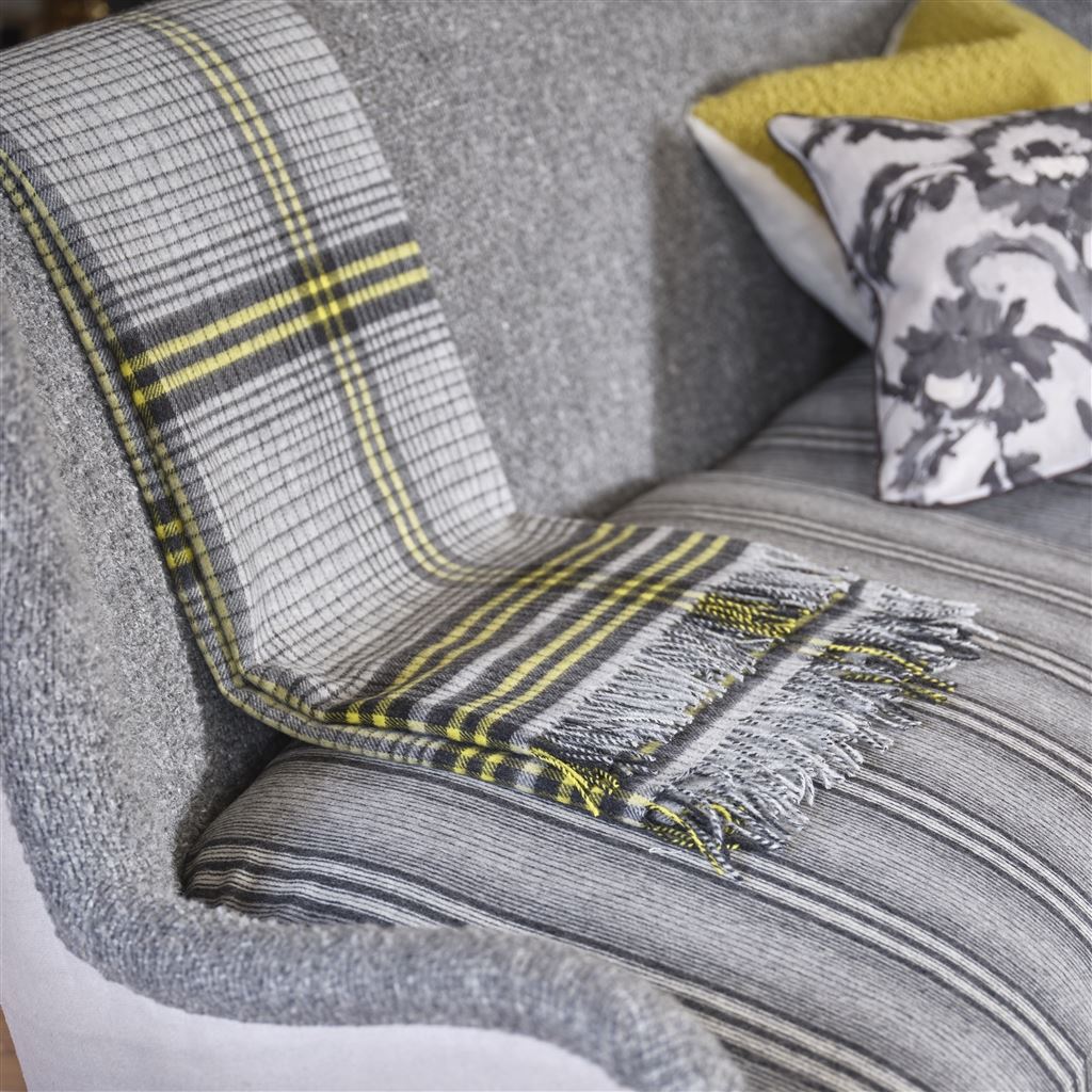 Merinowolldecke DELAMERE GRAPHITE von Designers Guild