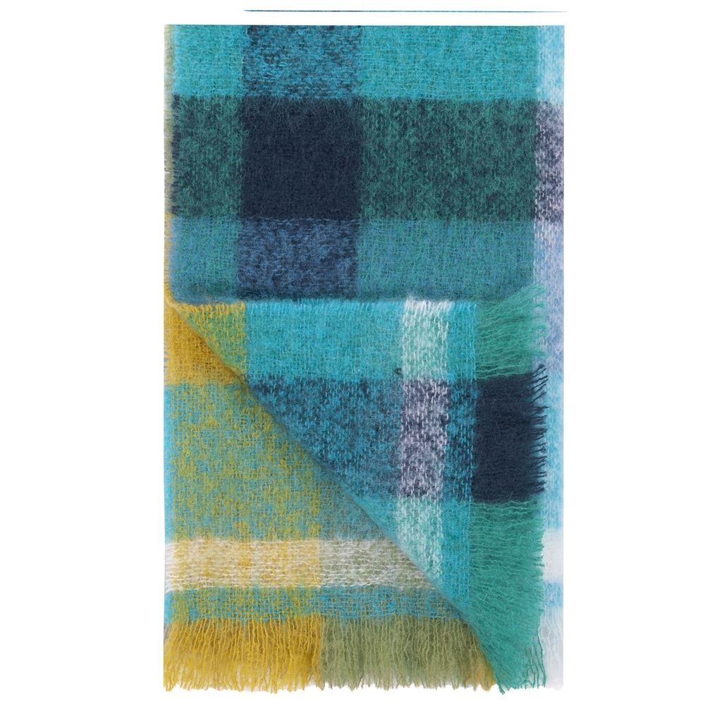 Mohair-Wolldecke FONTAINE COBALT von Designers Guild