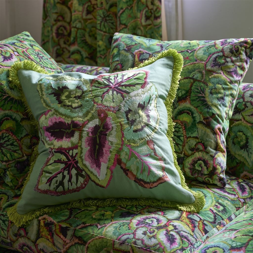 Kissen LEAF GLAZE EMERALD der Marke Designers Guild