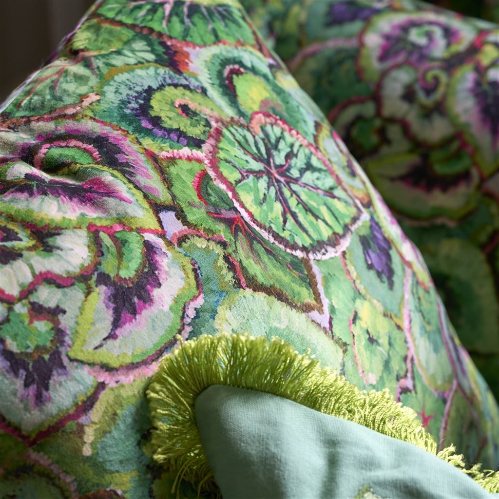 Kissen LEAF GLAZE EMERALD der Marke Designers Guild