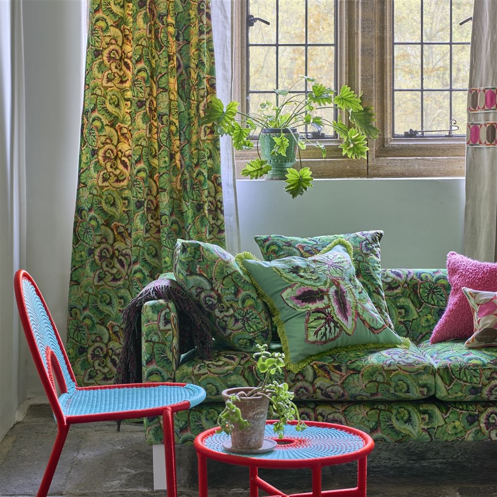 Kissen LEAF GLAZE EMERALD der Marke Designers Guild