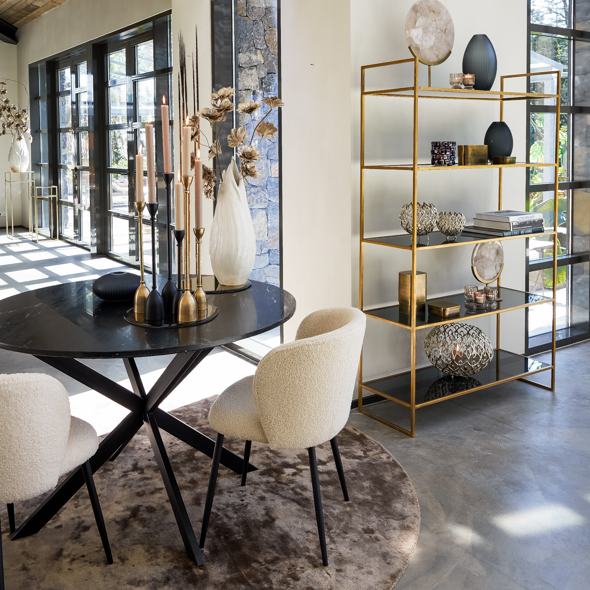 Teddy-Stoff ELYNA Stuhl von Light &amp; Living