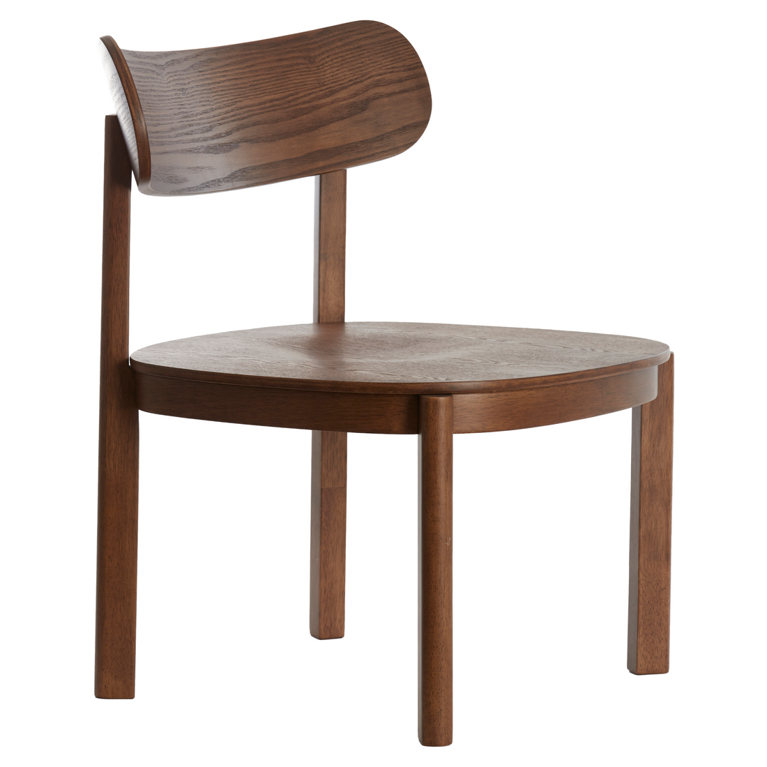 Hochwertiger Stuhl JABUGO aus braunem Rubberwood von Light &amp; Living.