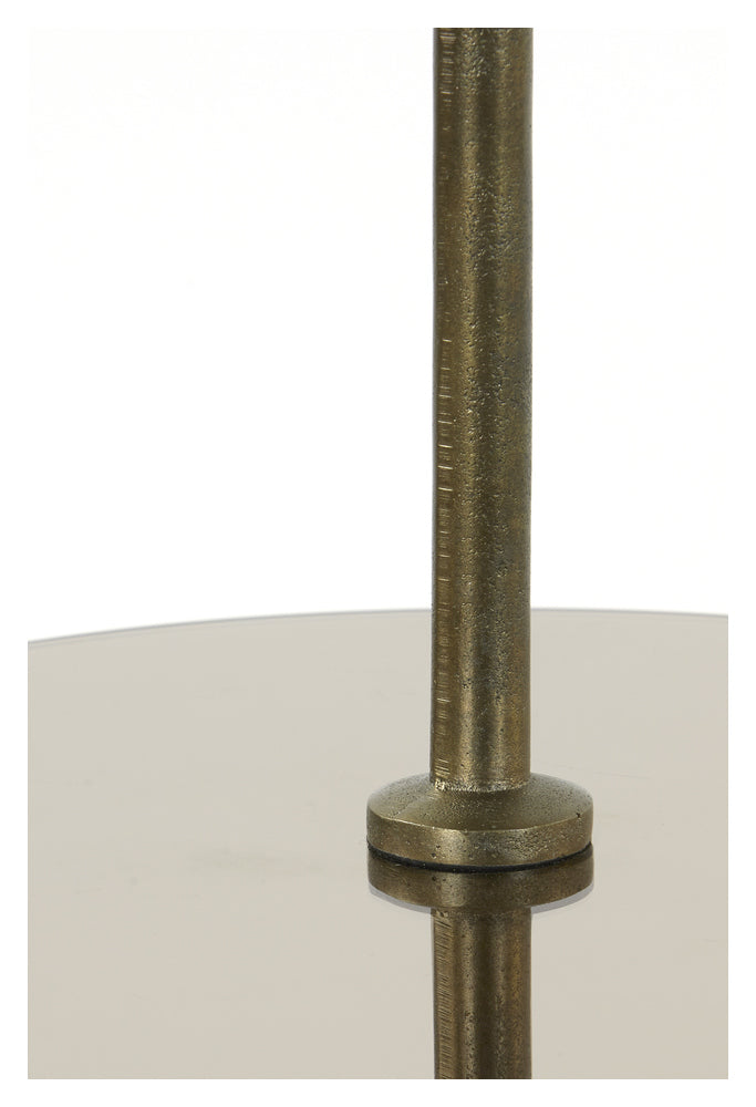 Etagere DANULA 3 Schichten, antik bronze/braun,  Ø35x43cm