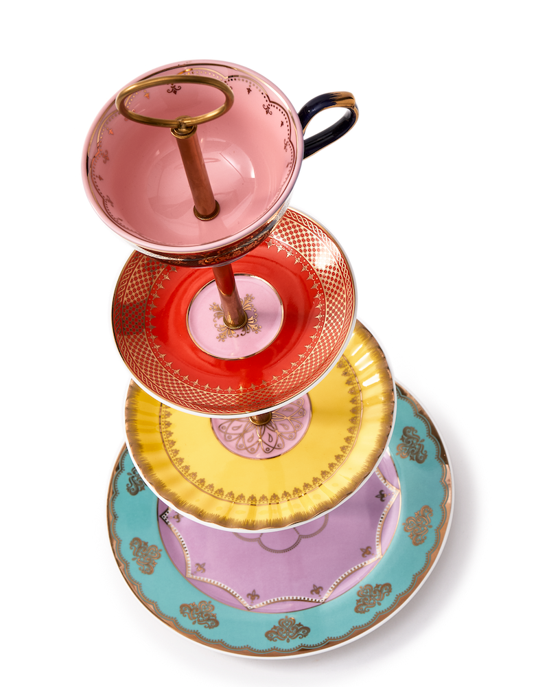 Etagere GRANDPA High Tea Set aus Porzellan