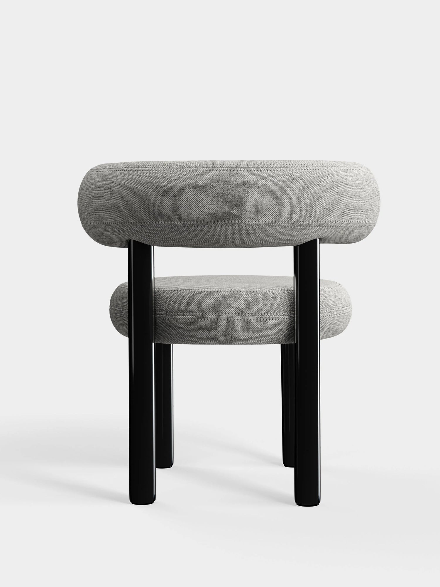 Grauer Wohnzimmerstuhl von Tom Dixon