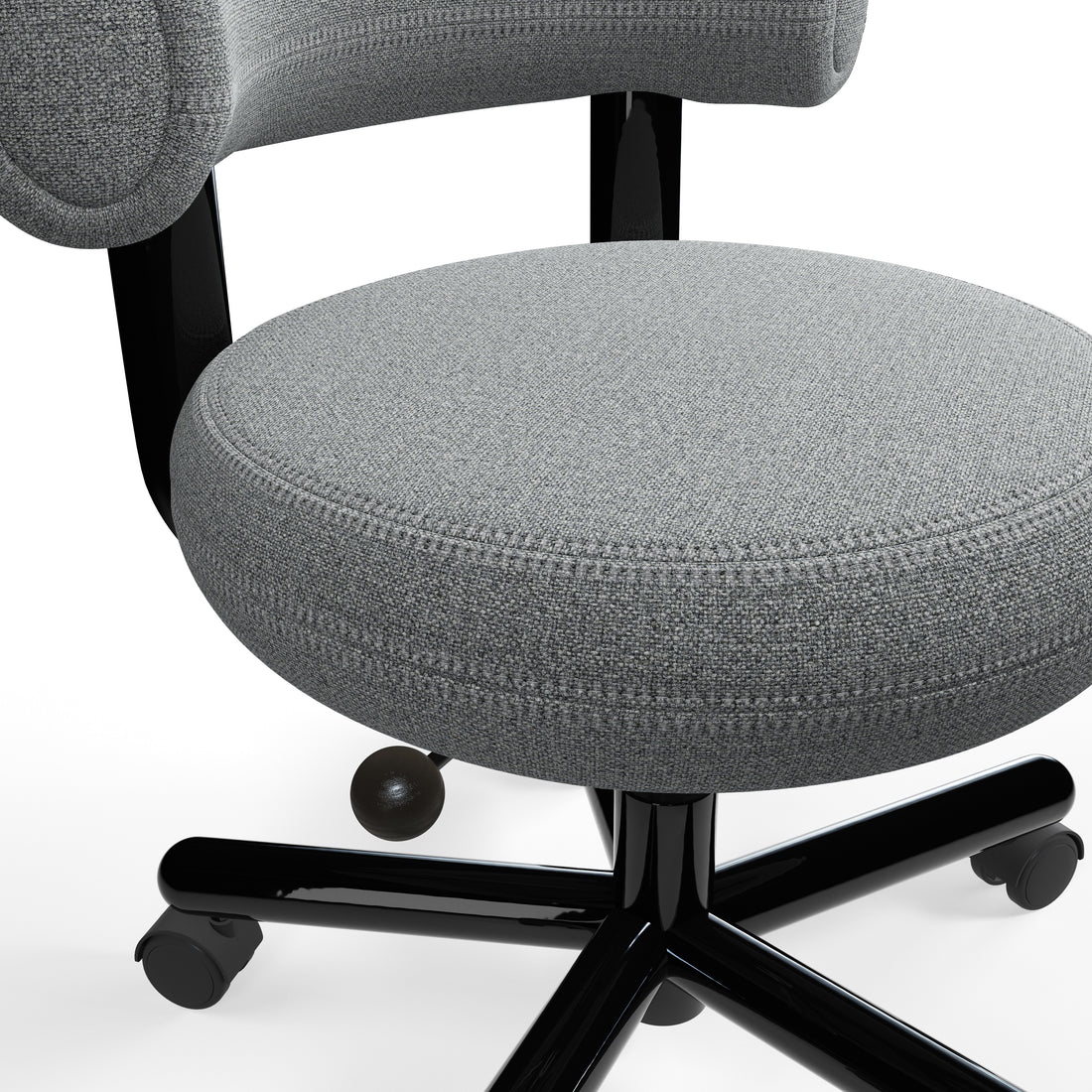 Fat Work Chair – Mid Grey Stoff (Kvadrat Hallingdal 65)