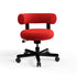 Fat Work Chair – Orange Red Stoff (Kvadrat Hero 2)