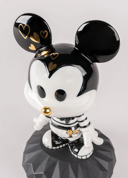 Figur MICKEY in Schwarz und Weiß von Lladró