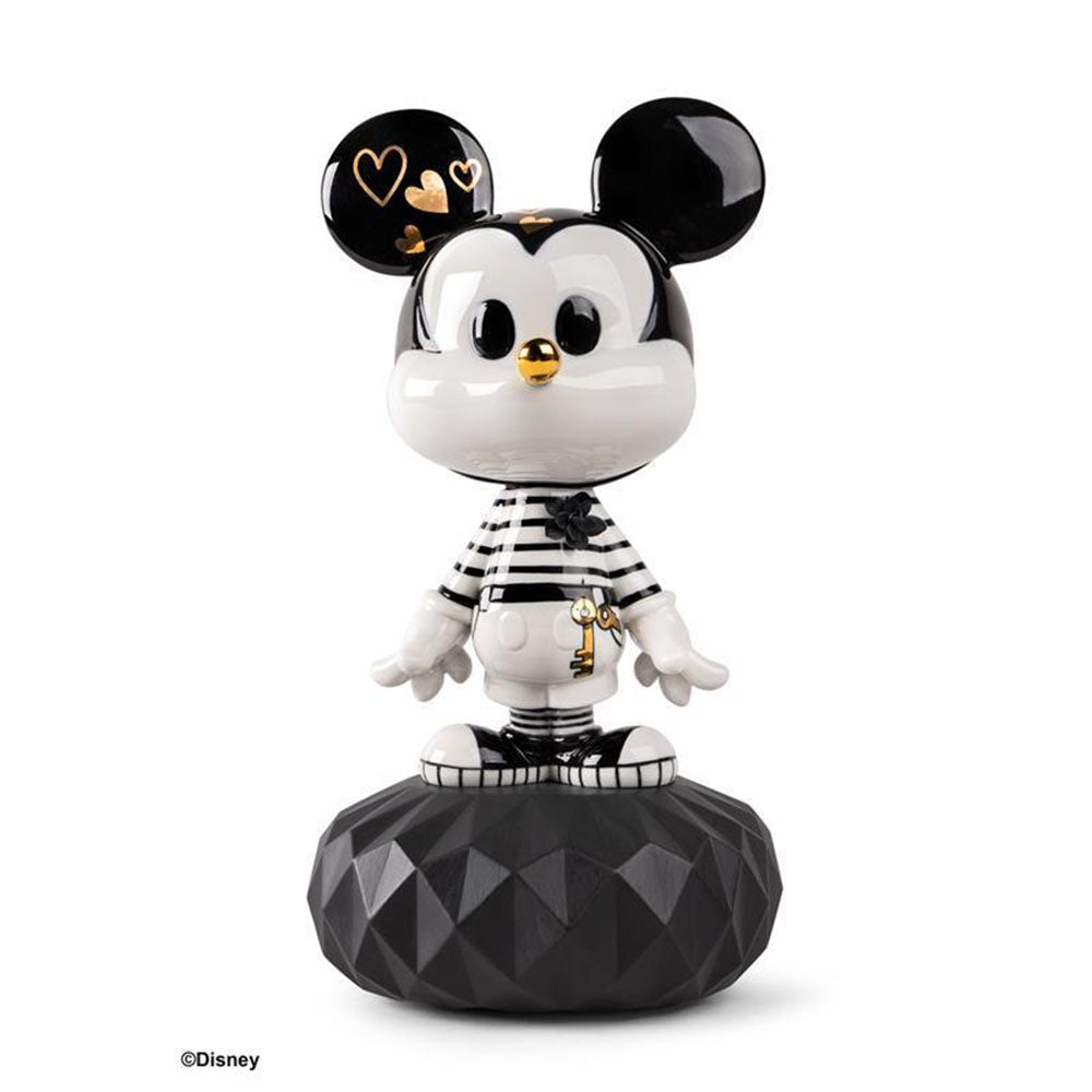 Figur MICKEY in Schwarz und Weiß von Lladró