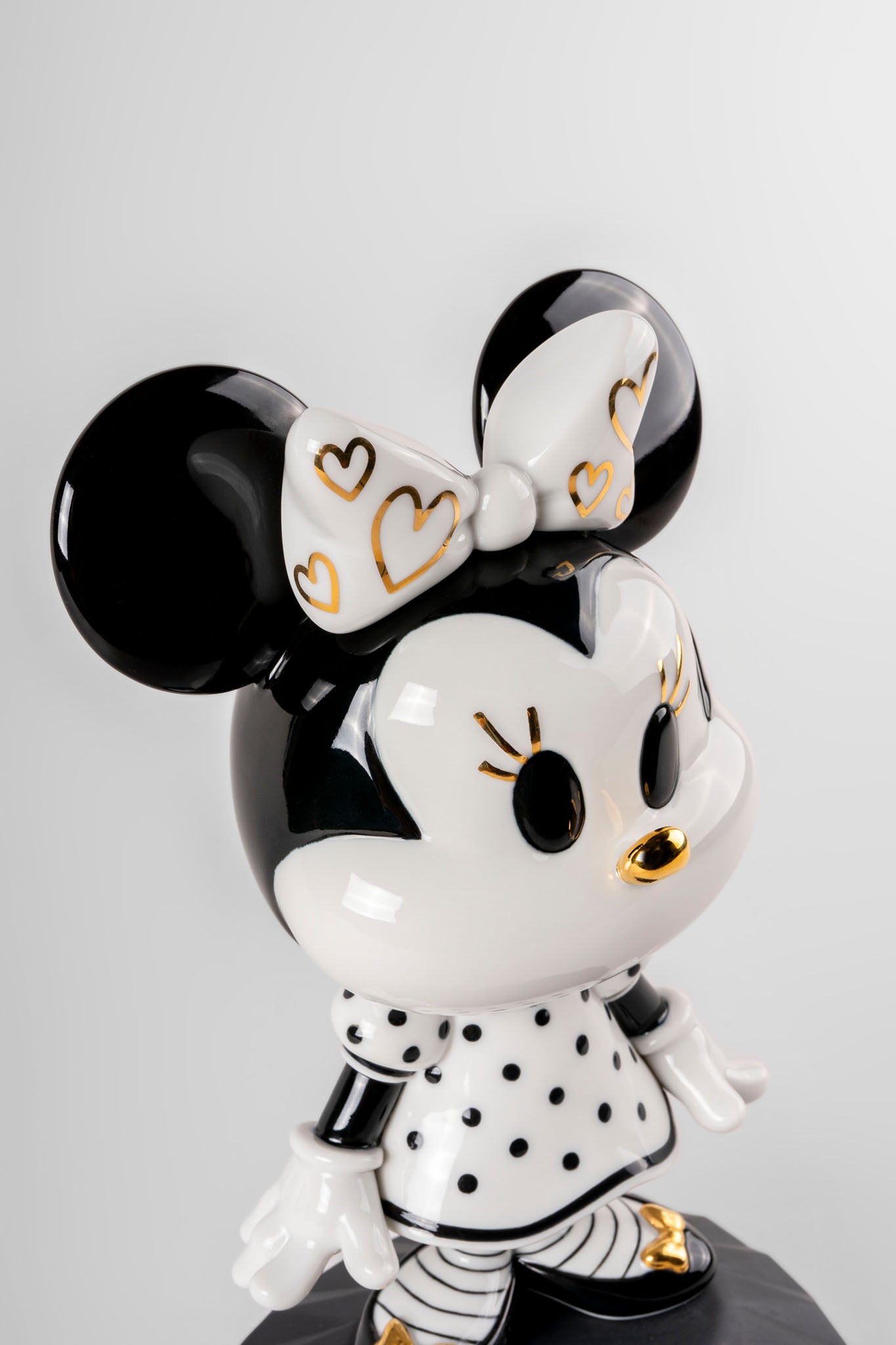 Figur MINNIE in Schwarz und Weiß von Lladró 