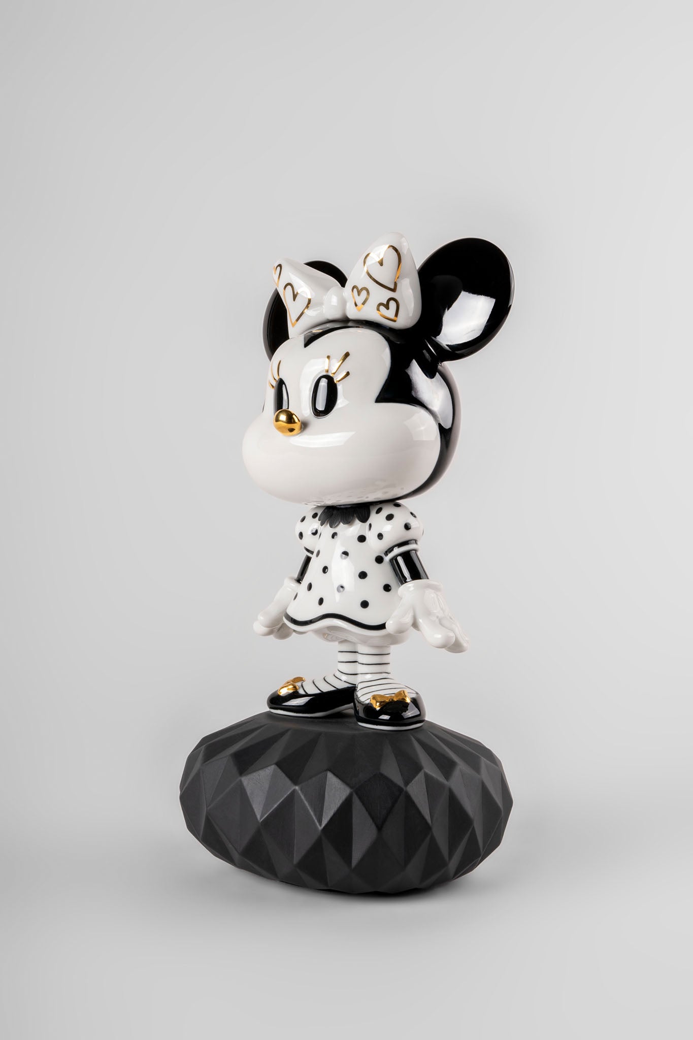 Figur MINNIE in Schwarz und Weiß von Lladró 