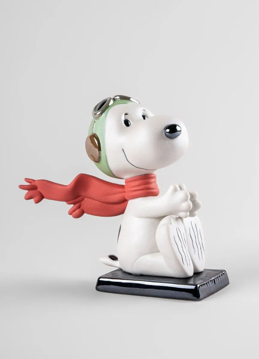 Figur SNOOPY™ FLYING ACE – Ein mutiger Held von Lladró