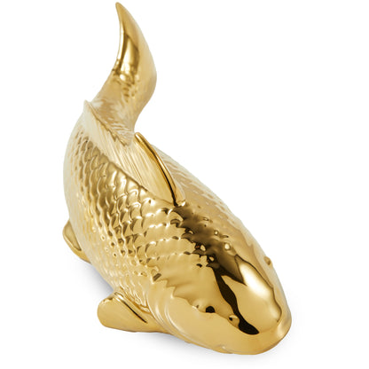 Deko-Teller „Fish Plate“ mit goldenem Koi